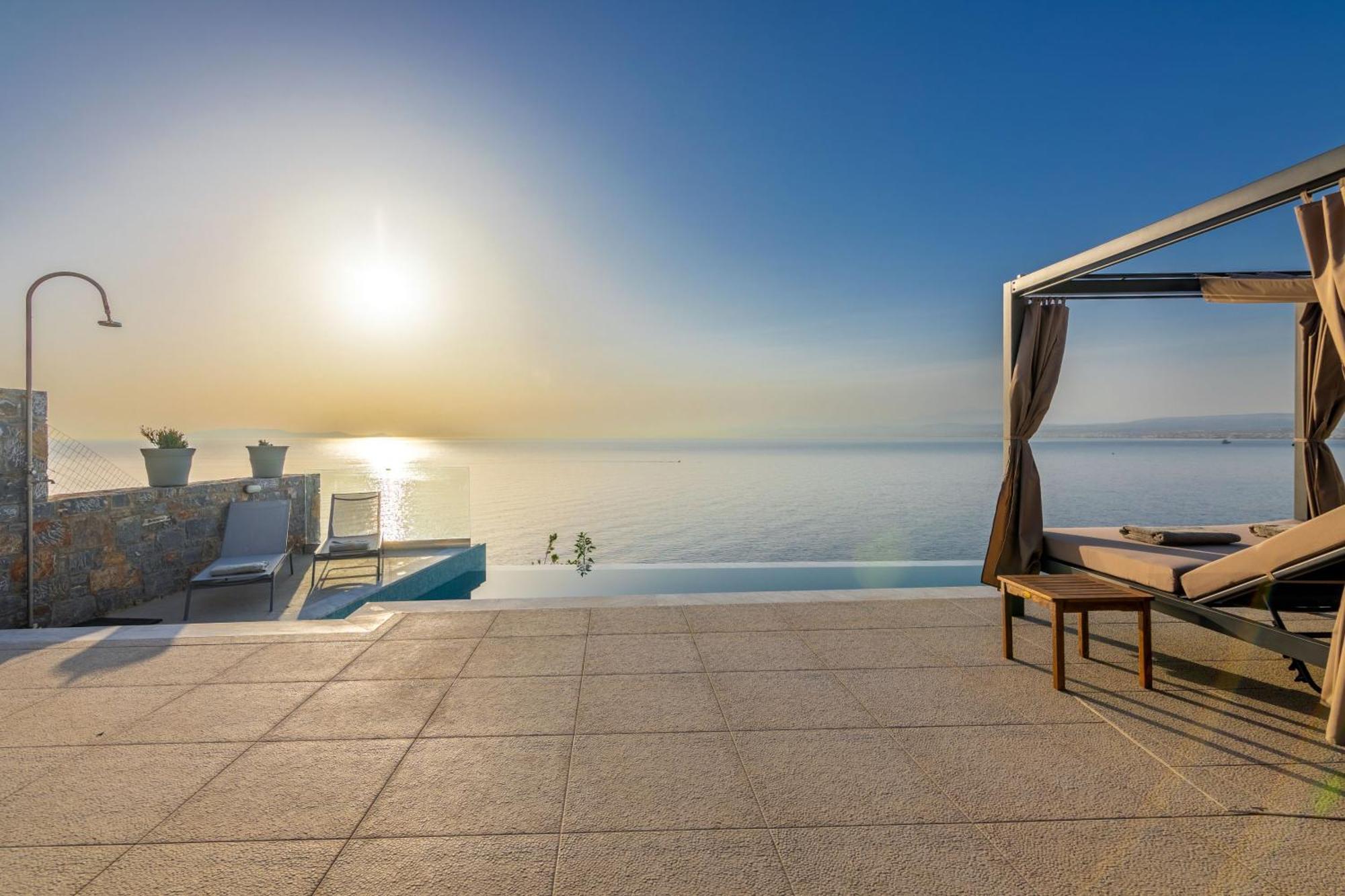 Rocca Al Mare Seaside Villas Palaiokastro  Bagian luar foto